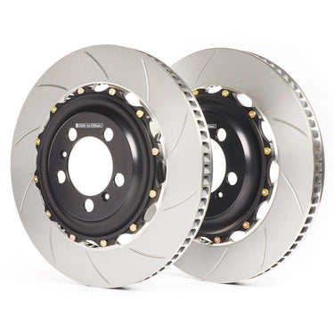 Girodisc A1-319 front rotors for Corvette C8 Z06 with OEM steel rotors from
